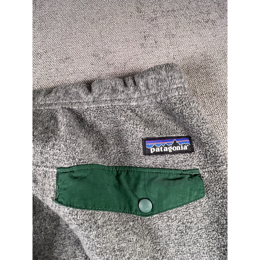 Patagonia Synchilla Snap T Pants Men's S Fleece Gray Logo Preppy Casual